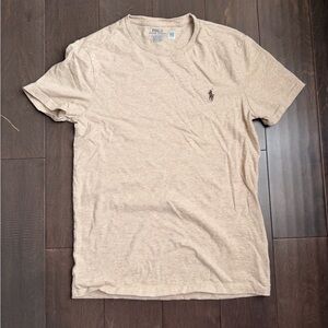 Polo by Ralph Lauren Men’s Short Sleeve Crewneck T-Shirt in Light Beige